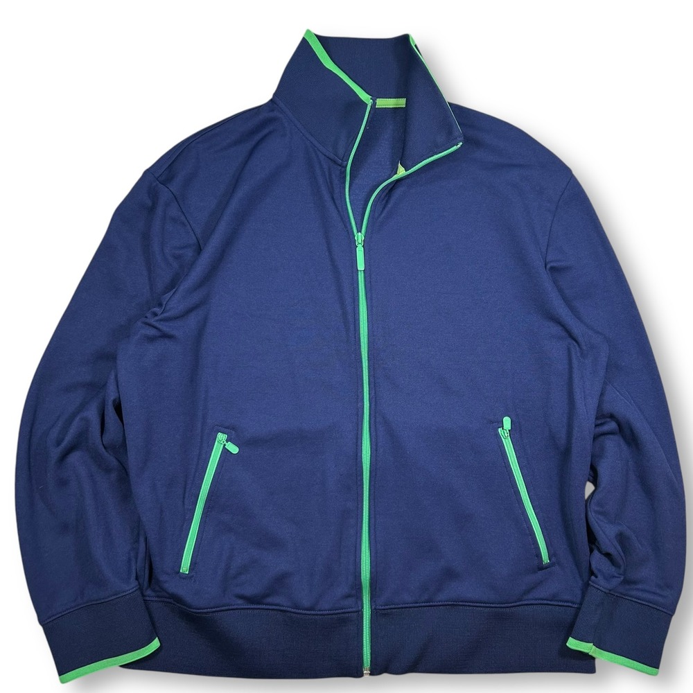 VTG Y2K GAP Full Zip Track Jacket‎ Athletic Activewear Blue Green Womens Large